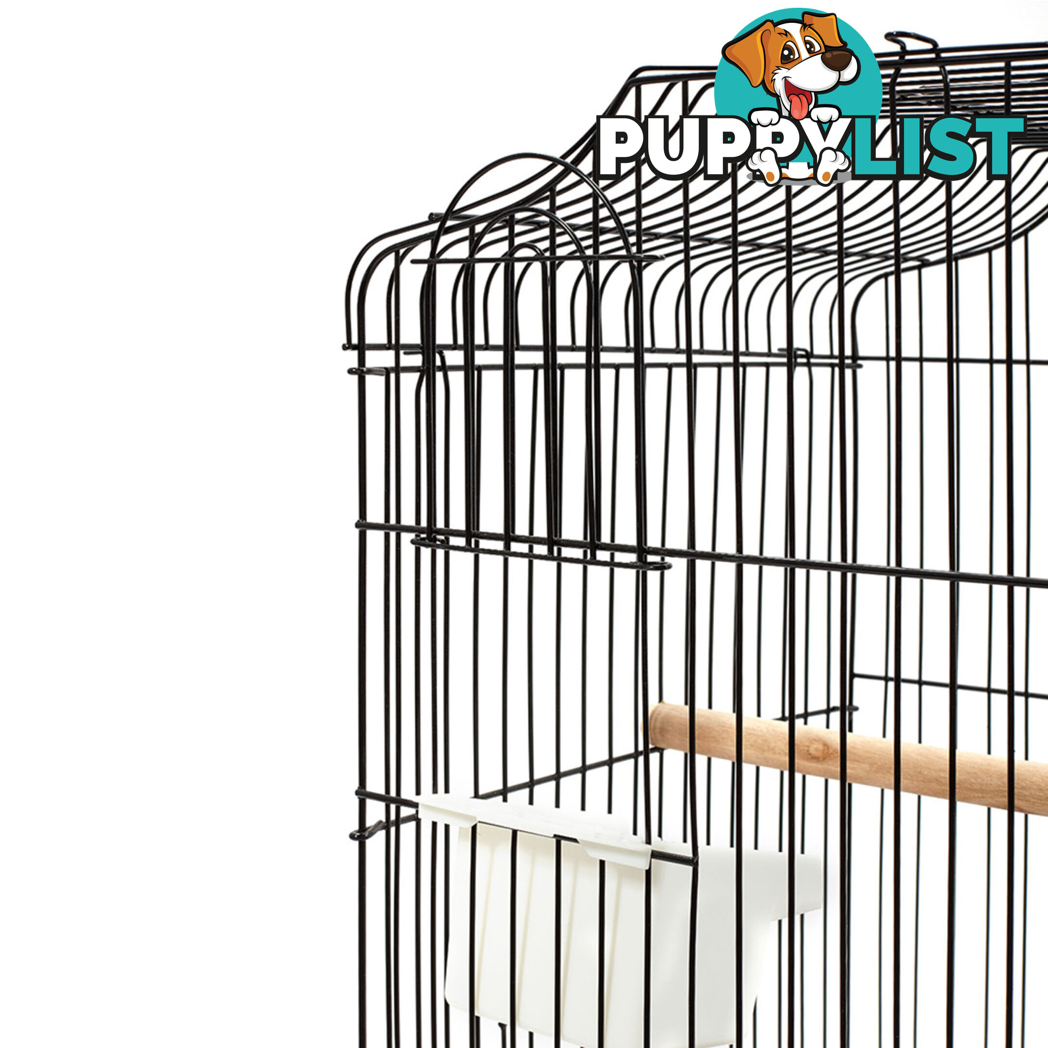 Pet Bird Cage Black Medium - 68CM