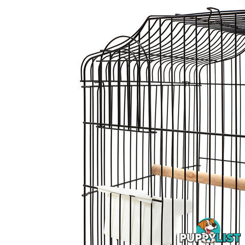 Pet Bird Cage Black Medium - 68CM