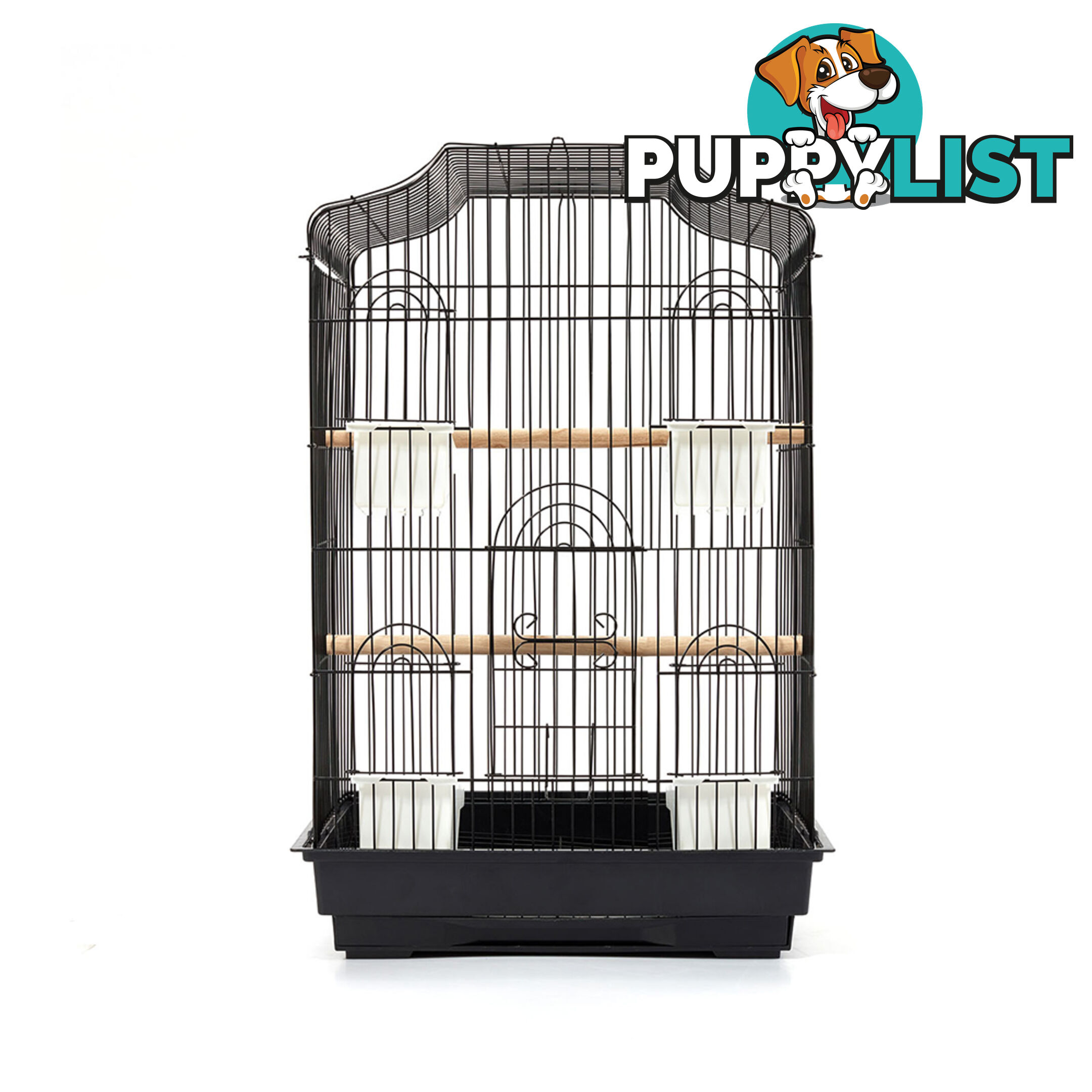 Pet Bird Cage Black Medium - 68CM