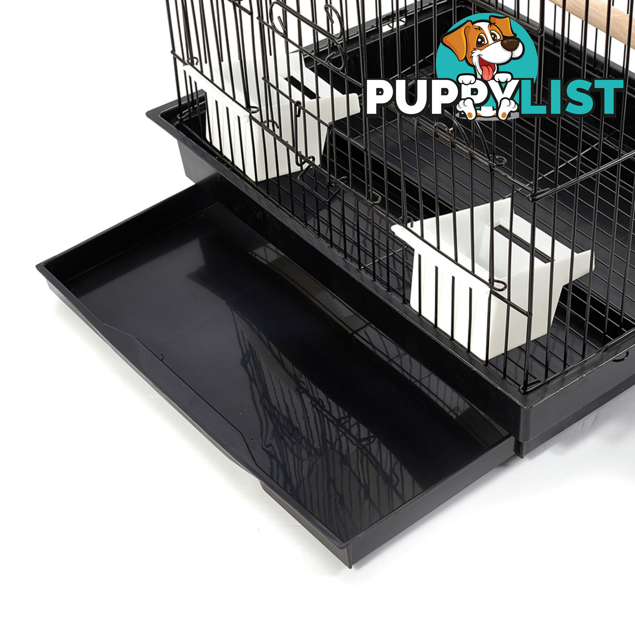 Pet Bird Cage Black Medium - 68CM