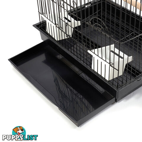 Pet Bird Cage Black Medium - 68CM