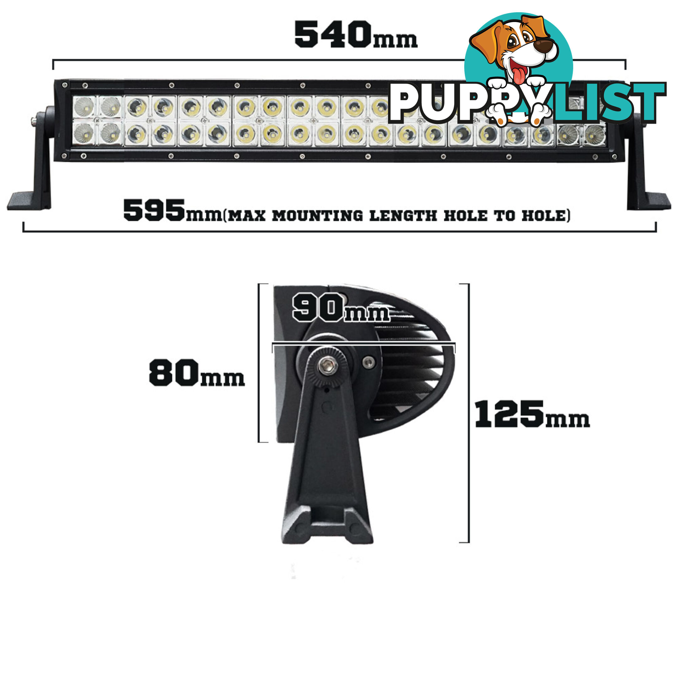 24inch 200W LED Light Bar Spot Flood Combo Offroad Work Driving Philips Lumileds