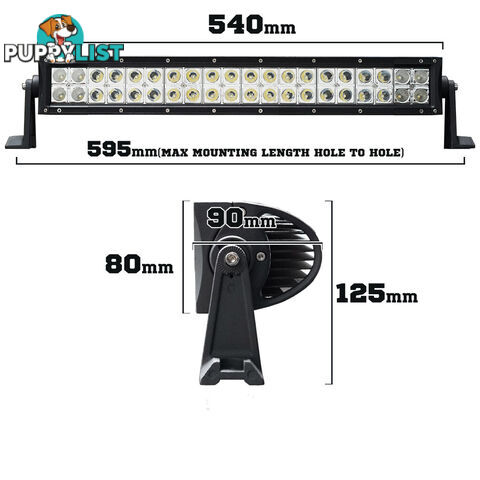 24inch 200W LED Light Bar Spot Flood Combo Offroad Work Driving Philips Lumileds