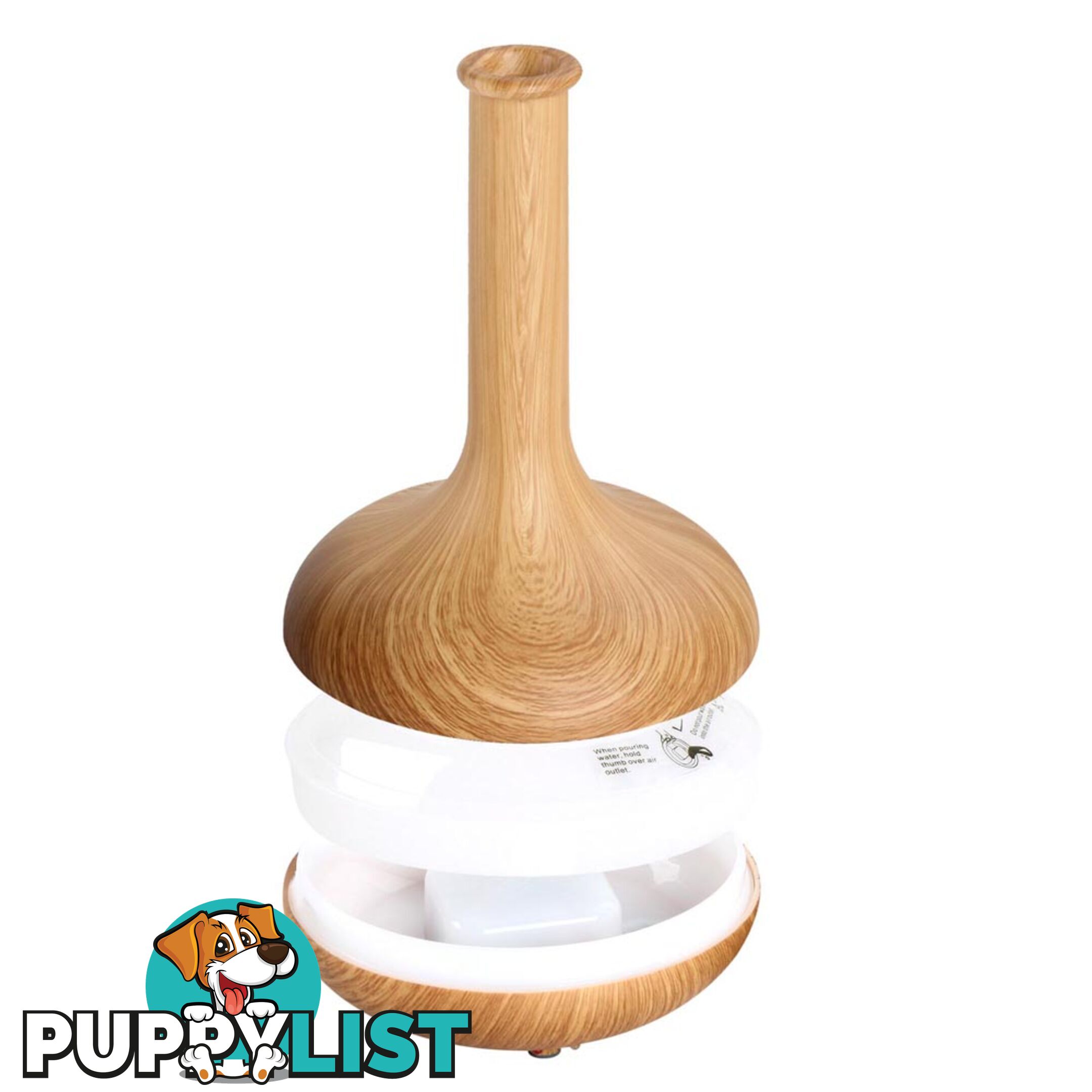 160ml 4-in-1 Aroma Diffuser Light Wood