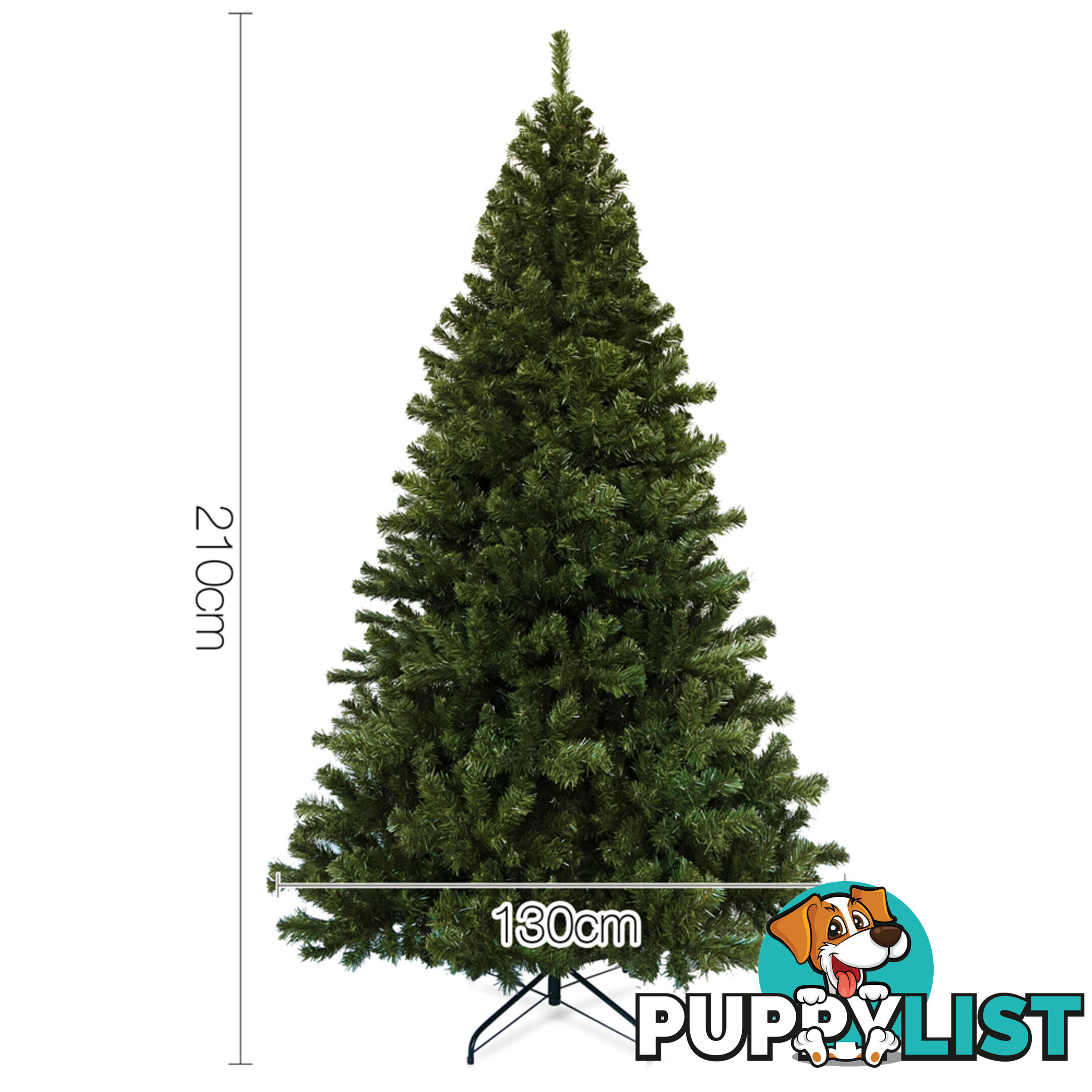 2.1M Christmas Tree 1550 Tips - Green