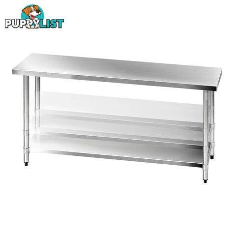 304 Stainless Steel Kitchen Work Bench Table 1829mm