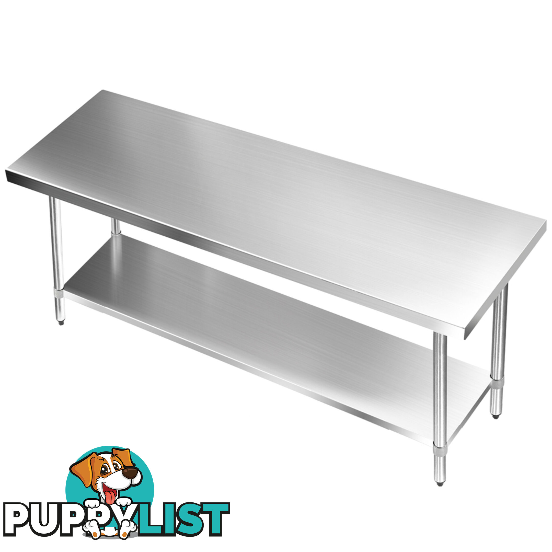 304 Stainless Steel Kitchen Work Bench Table 1829mm