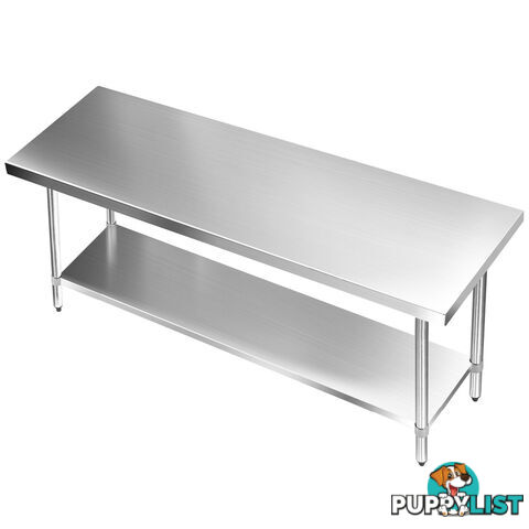 304 Stainless Steel Kitchen Work Bench Table 1829mm