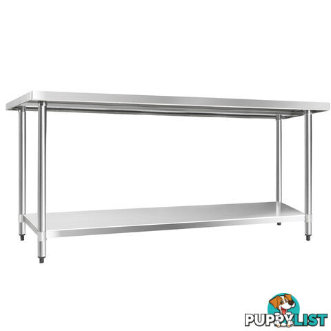 304 Stainless Steel Kitchen Work Bench Table 1829mm