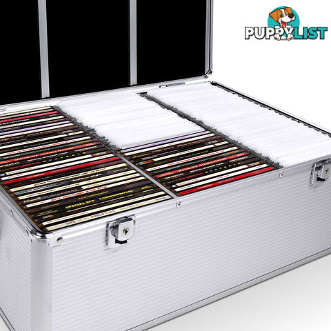 Aluminium CD DVD Bluray Storage Case Box 500 Discs SL