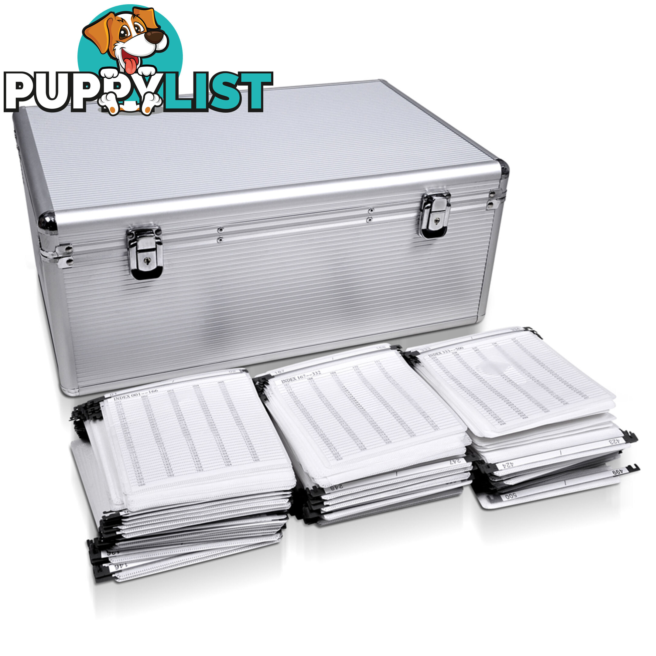 Aluminium CD DVD Bluray Storage Case Box 500 Discs SL