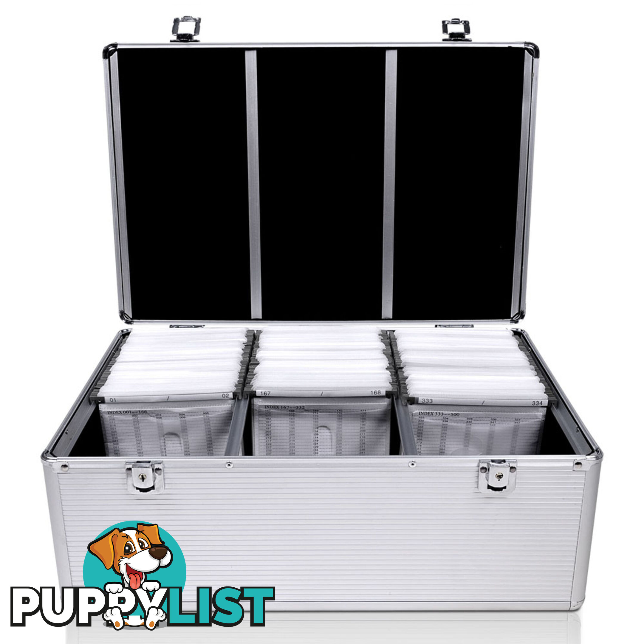 Aluminium CD DVD Bluray Storage Case Box 500 Discs SL