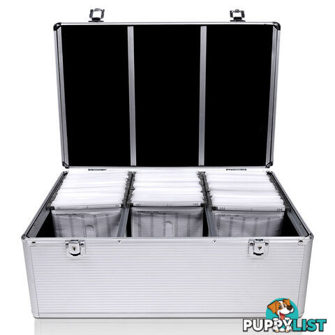 Aluminium CD DVD Bluray Storage Case Box 500 Discs SL