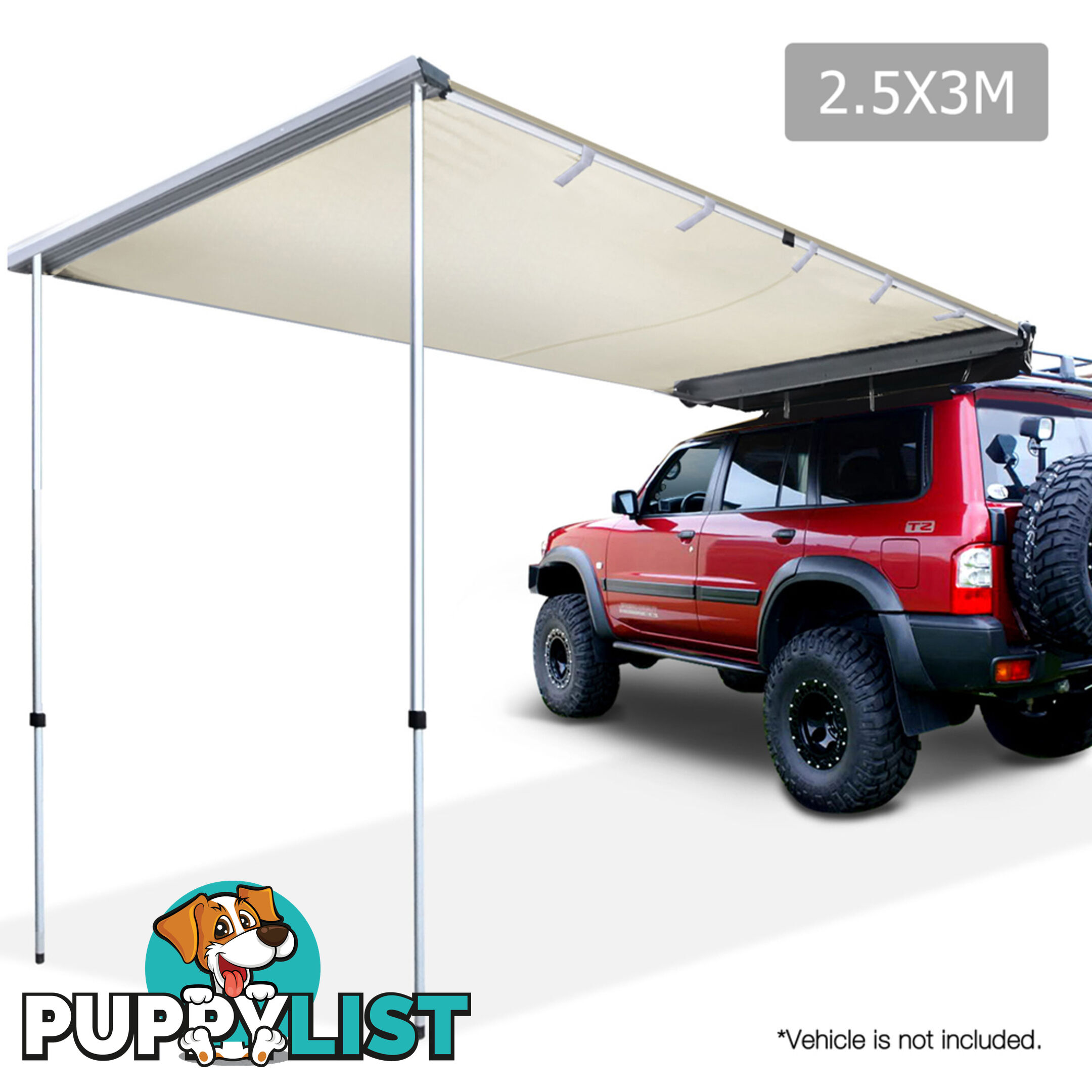 2.5X3M Car Awning  - Beige