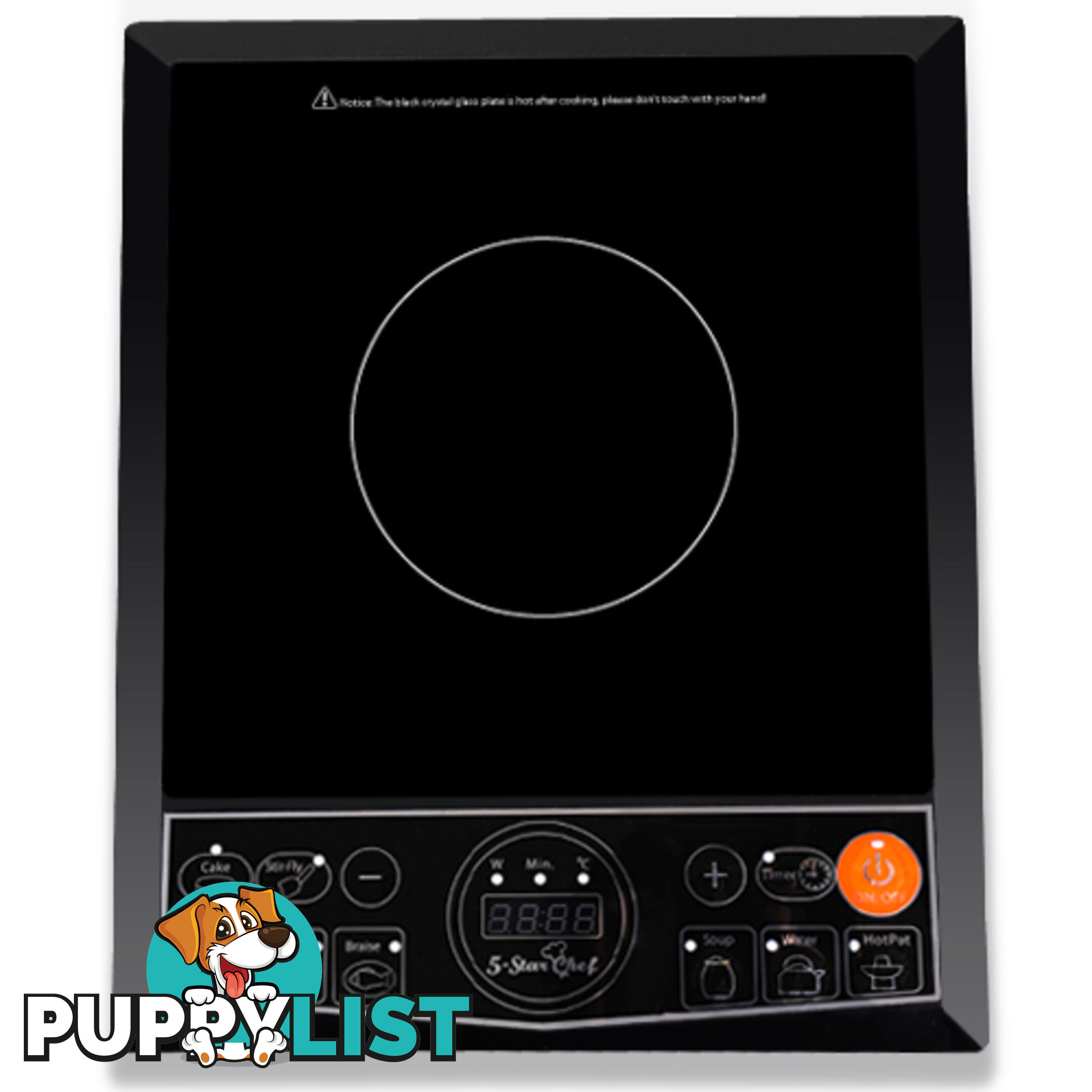 5 Star Chef Induction Cooktop Portable Single