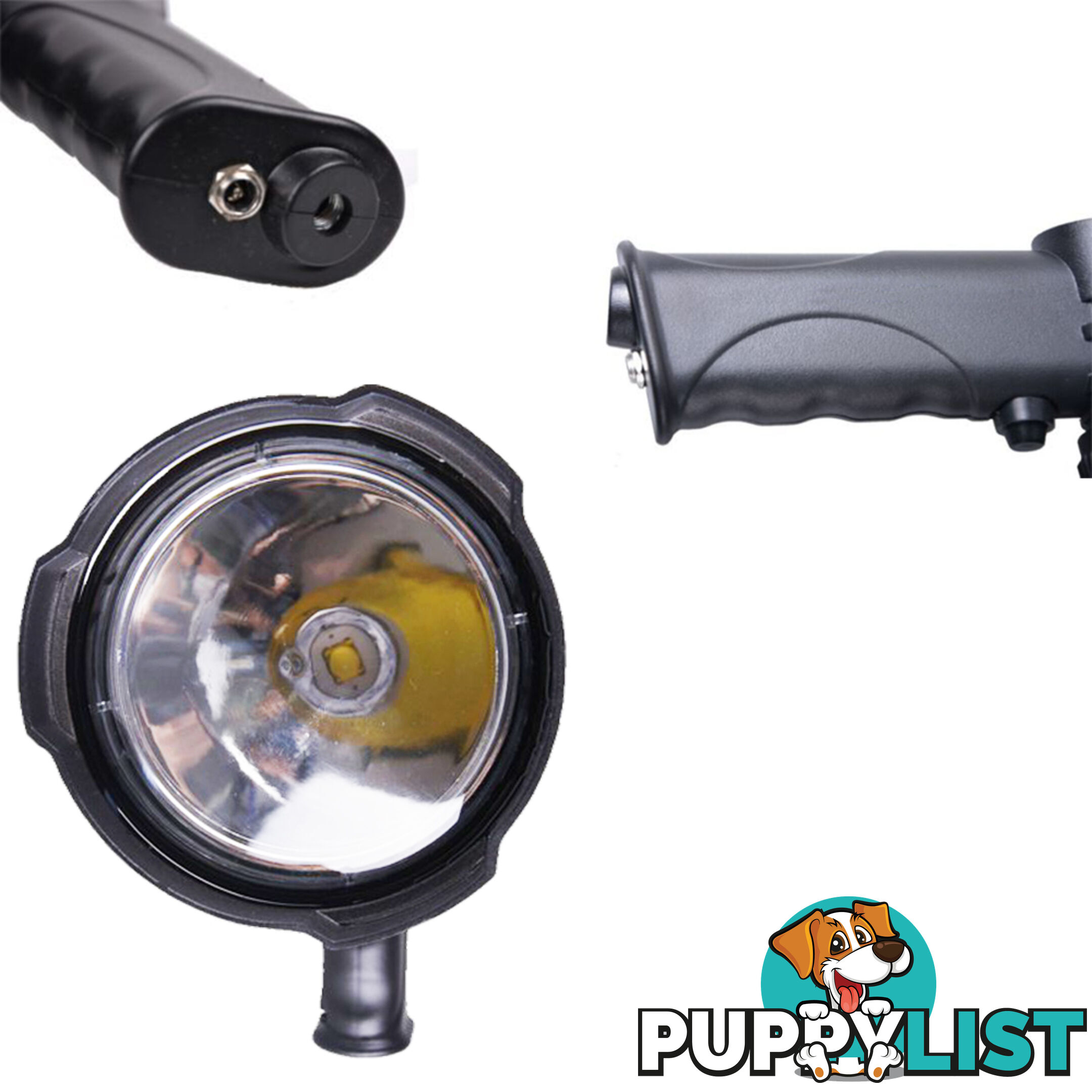 25W CREE LED Handheld Spot Light Rechargeable Spotlight Hunting Shooting 12V