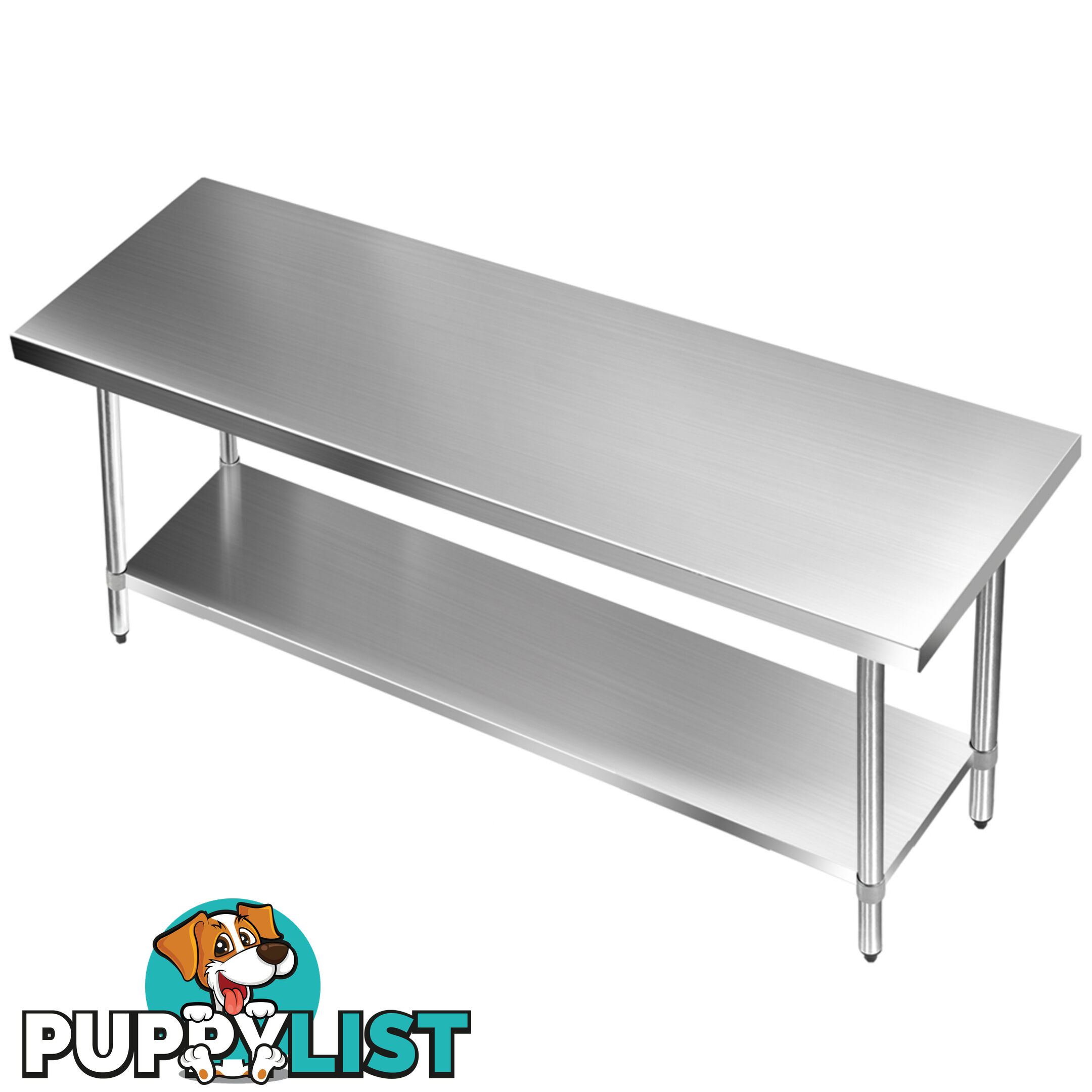 430 Stainless Steel Kitchen Work Bench Table 1829mm