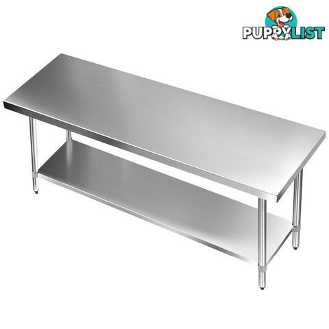 430 Stainless Steel Kitchen Work Bench Table 1829mm