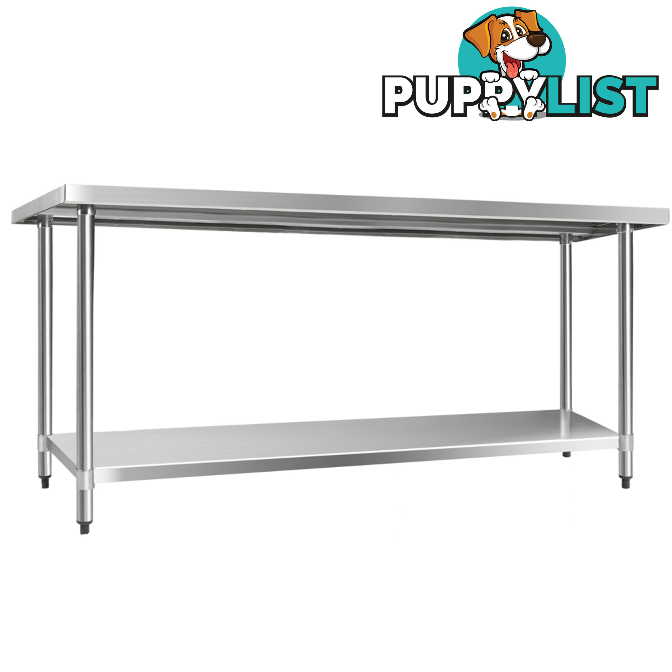 430 Stainless Steel Kitchen Work Bench Table 1829mm