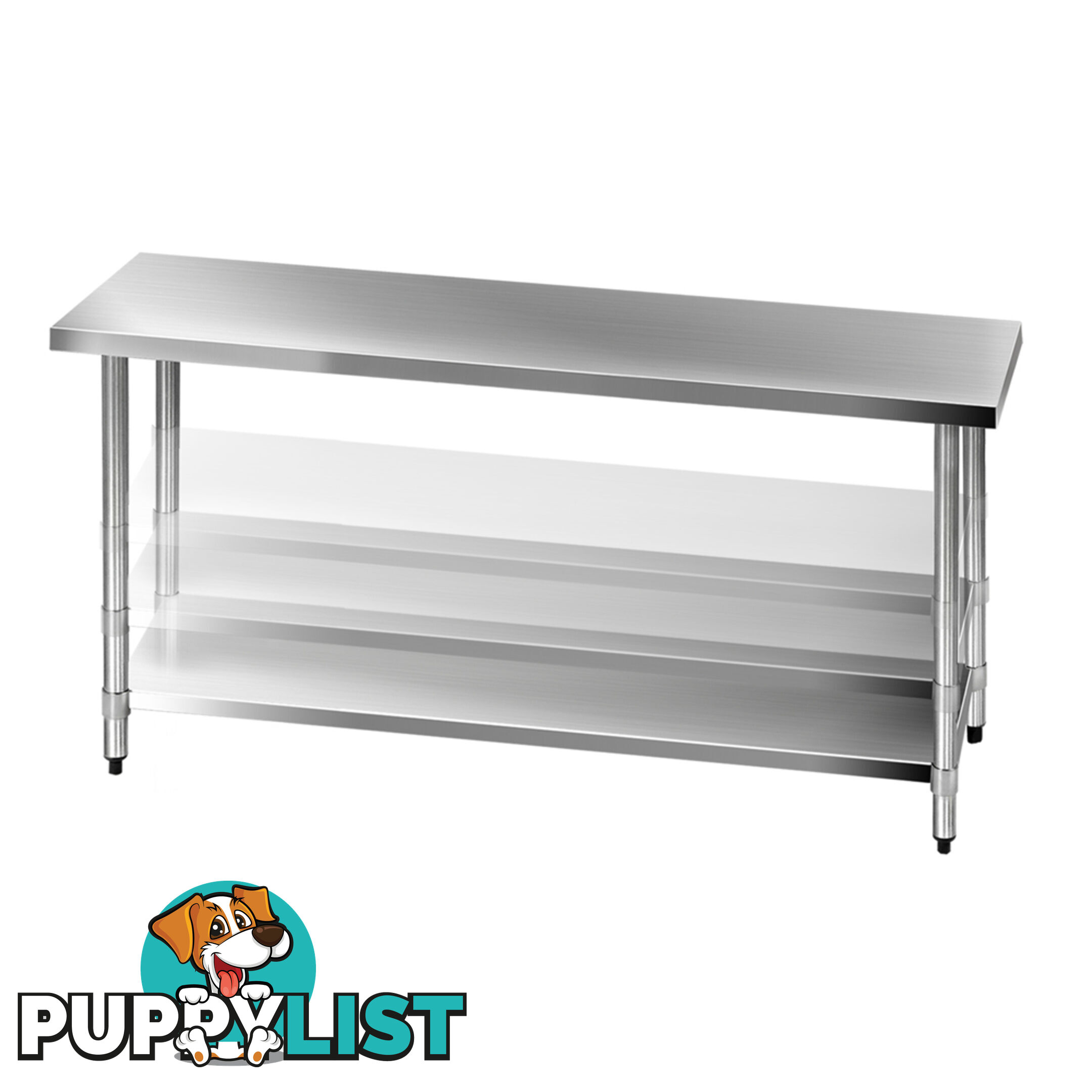 430 Stainless Steel Kitchen Work Bench Table 1829mm