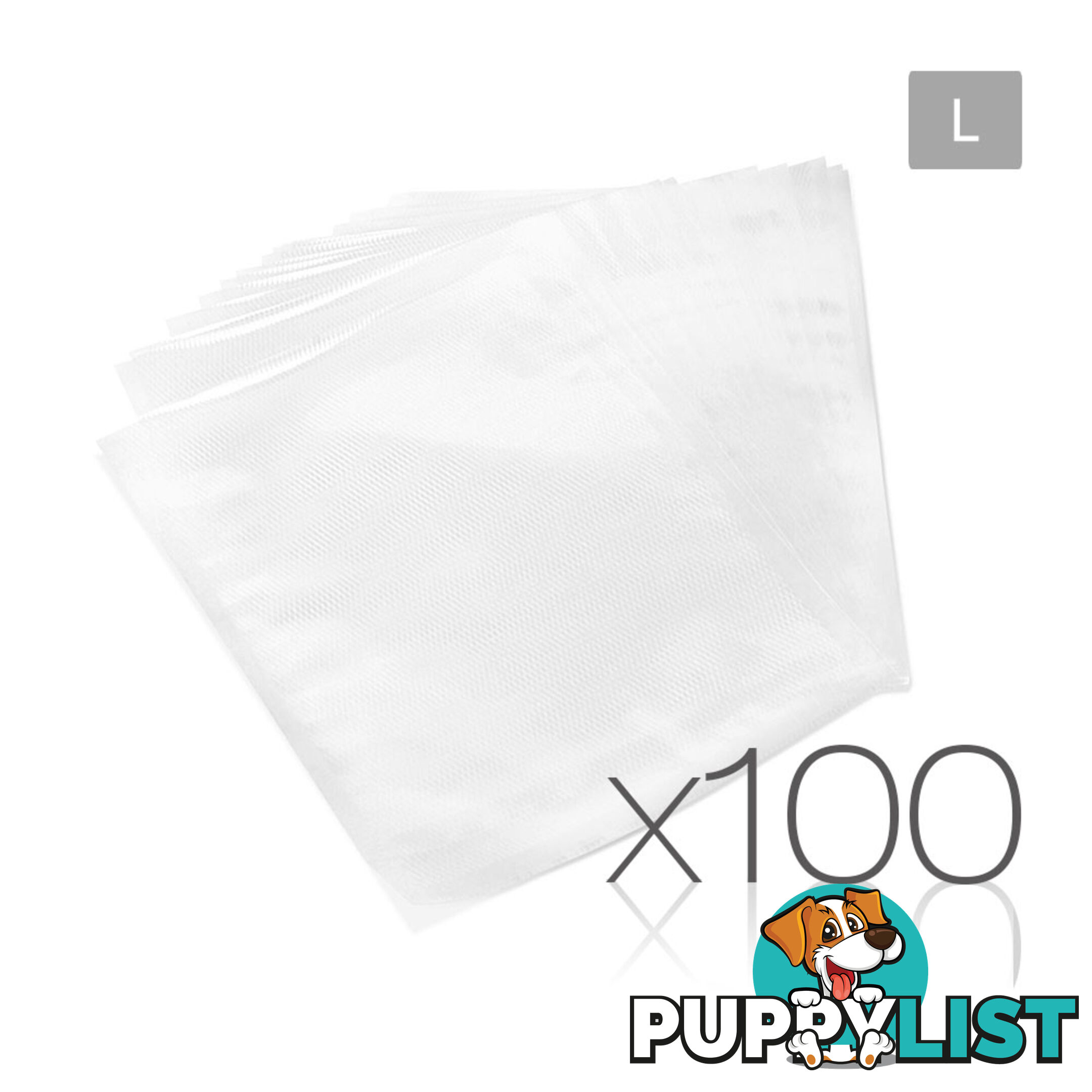 100 Food Sealer Bags: 28 x 40cm