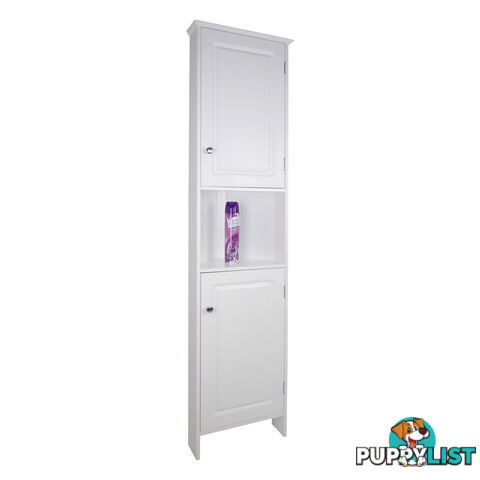 Dignity Tall Corner Cupboard with 2 Doors in WHITE