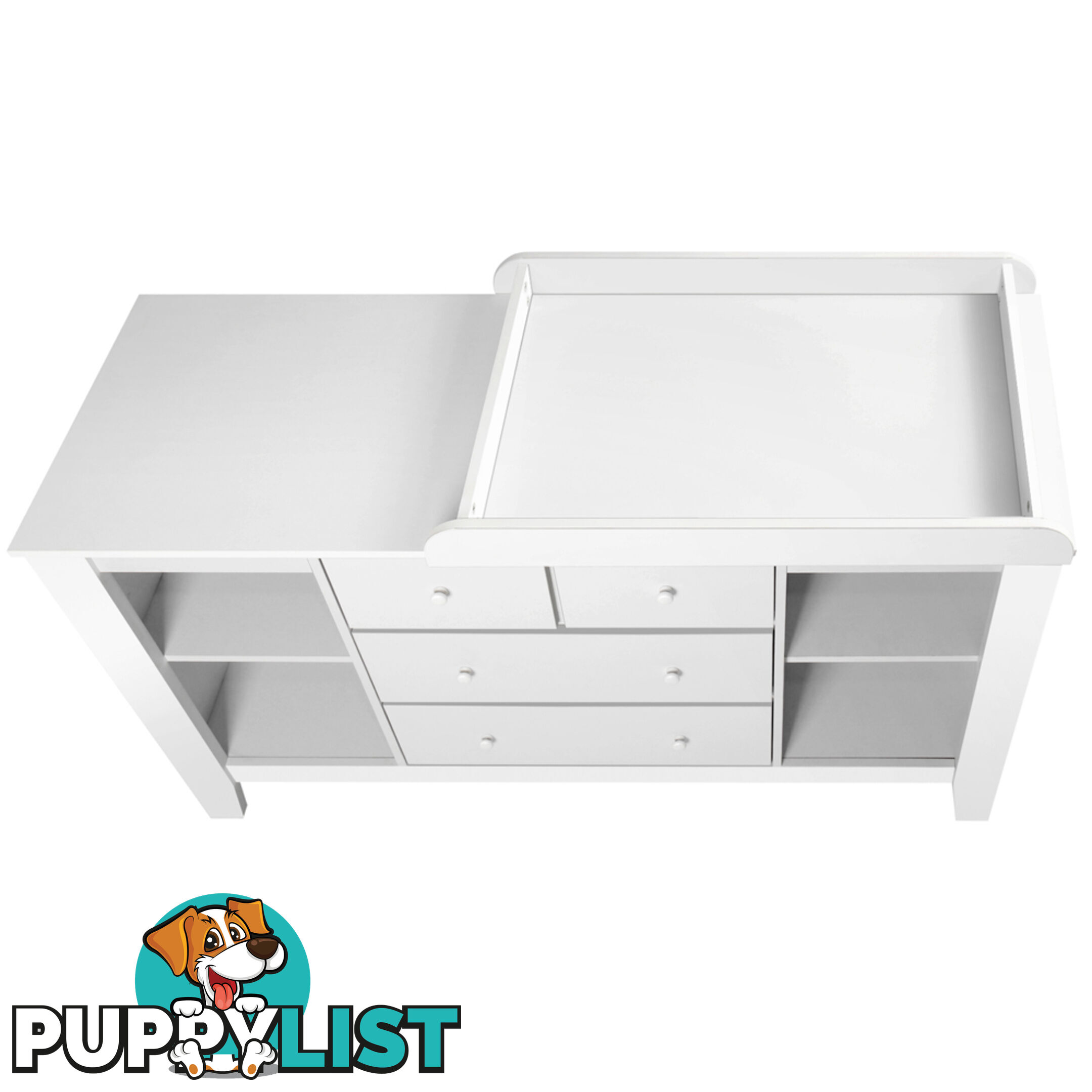 Drawer Baby Chest Change Table Dresser Cabinet White