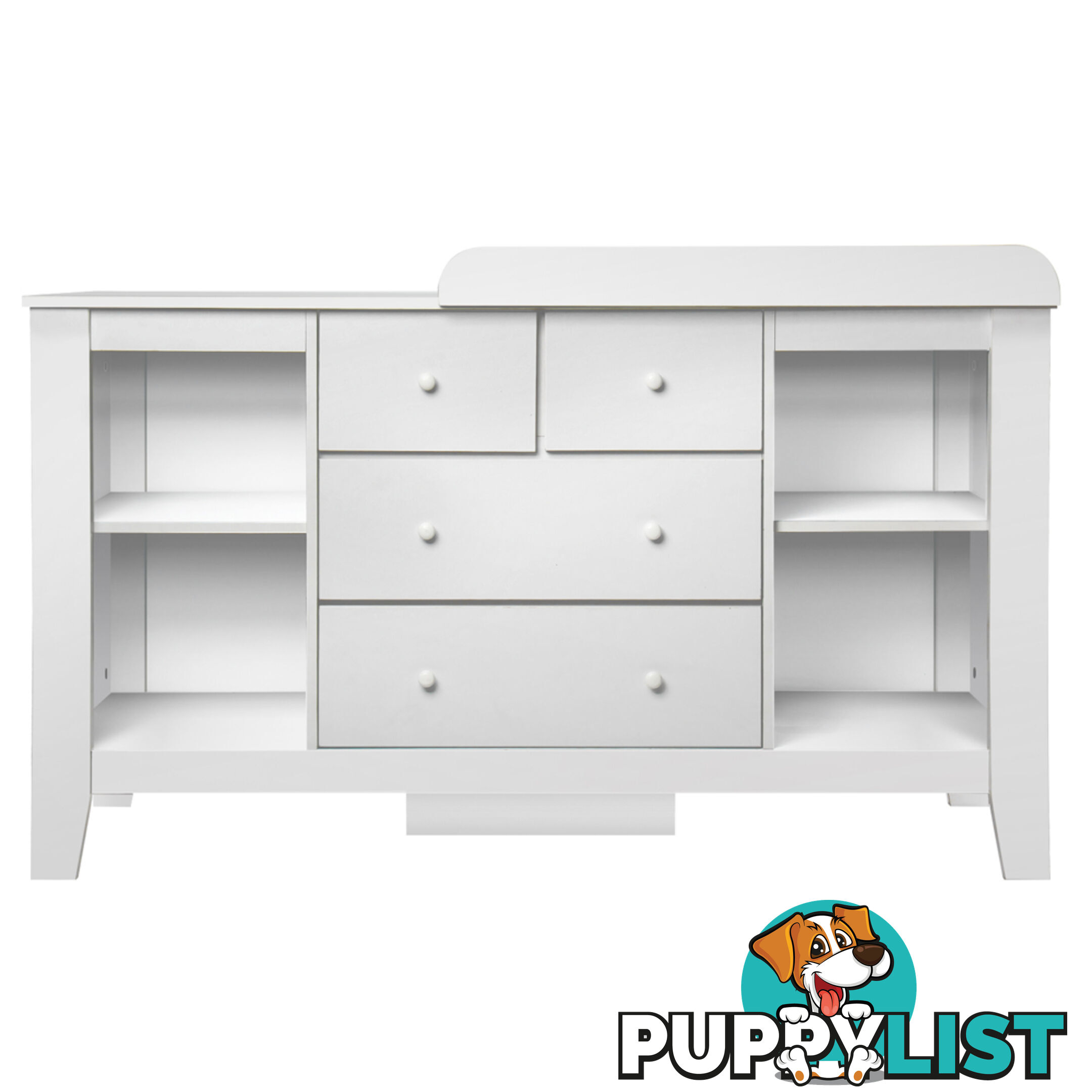 Drawer Baby Chest Change Table Dresser Cabinet White