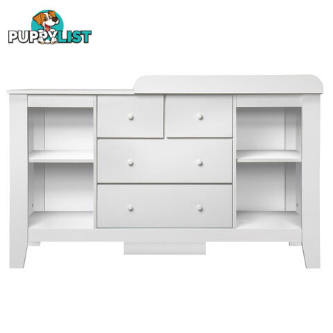 Drawer Baby Chest Change Table Dresser Cabinet White