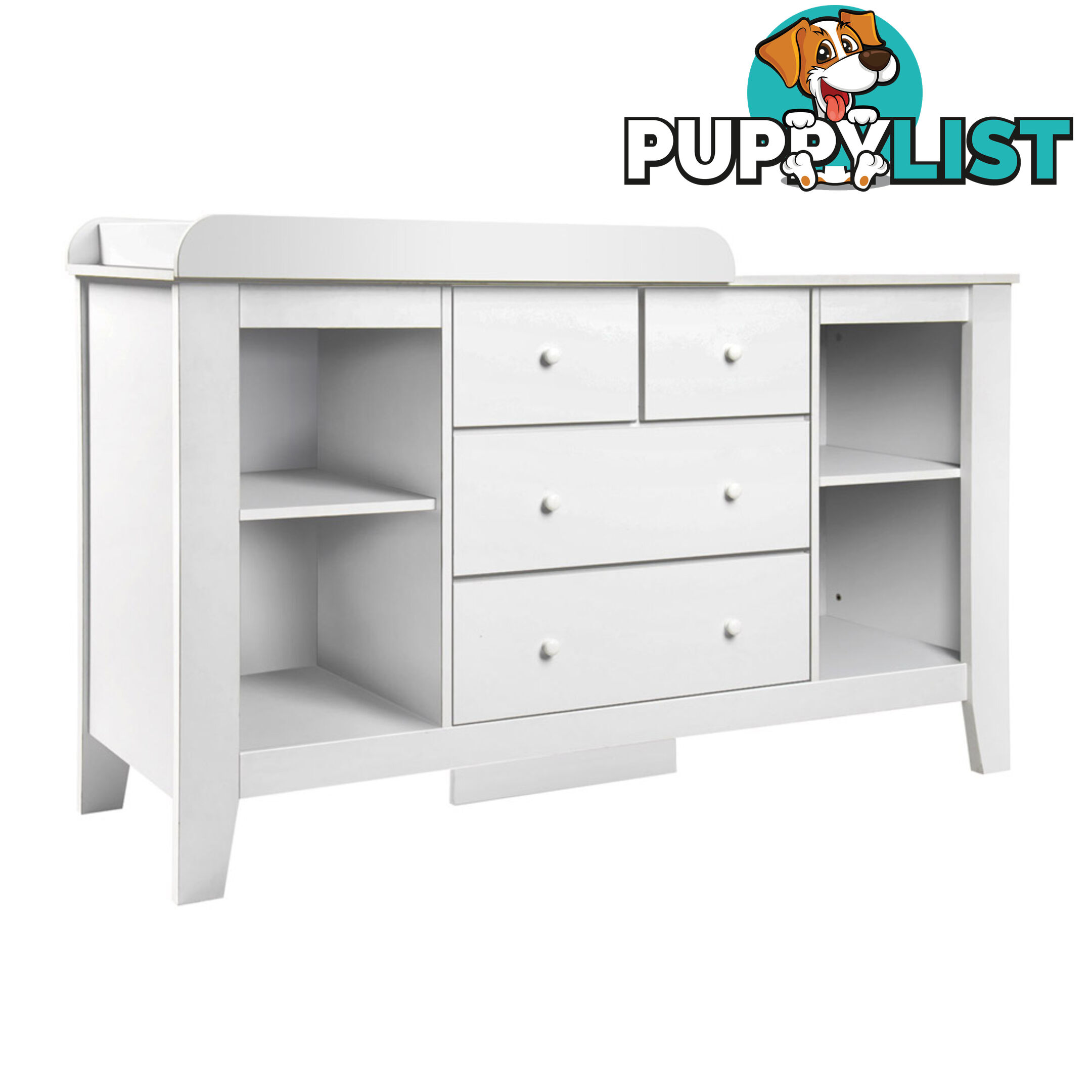 Drawer Baby Chest Change Table Dresser Cabinet White