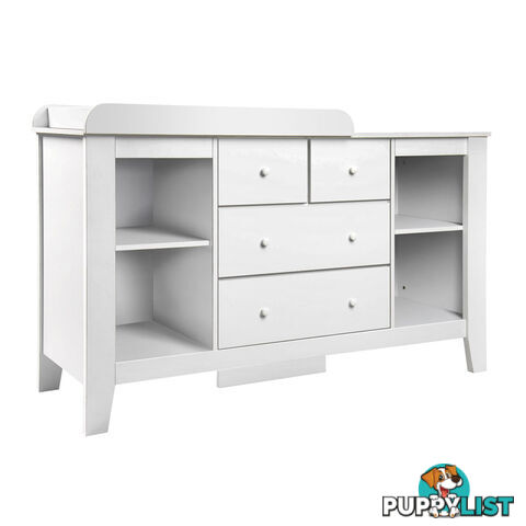 Drawer Baby Chest Change Table Dresser Cabinet White