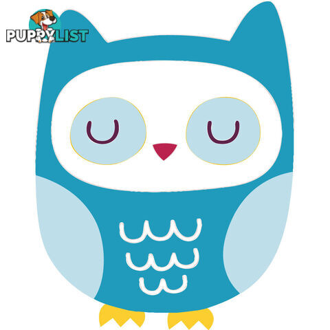 10 X Blue Owl Wall Stickers - Totally Movable and Reusable