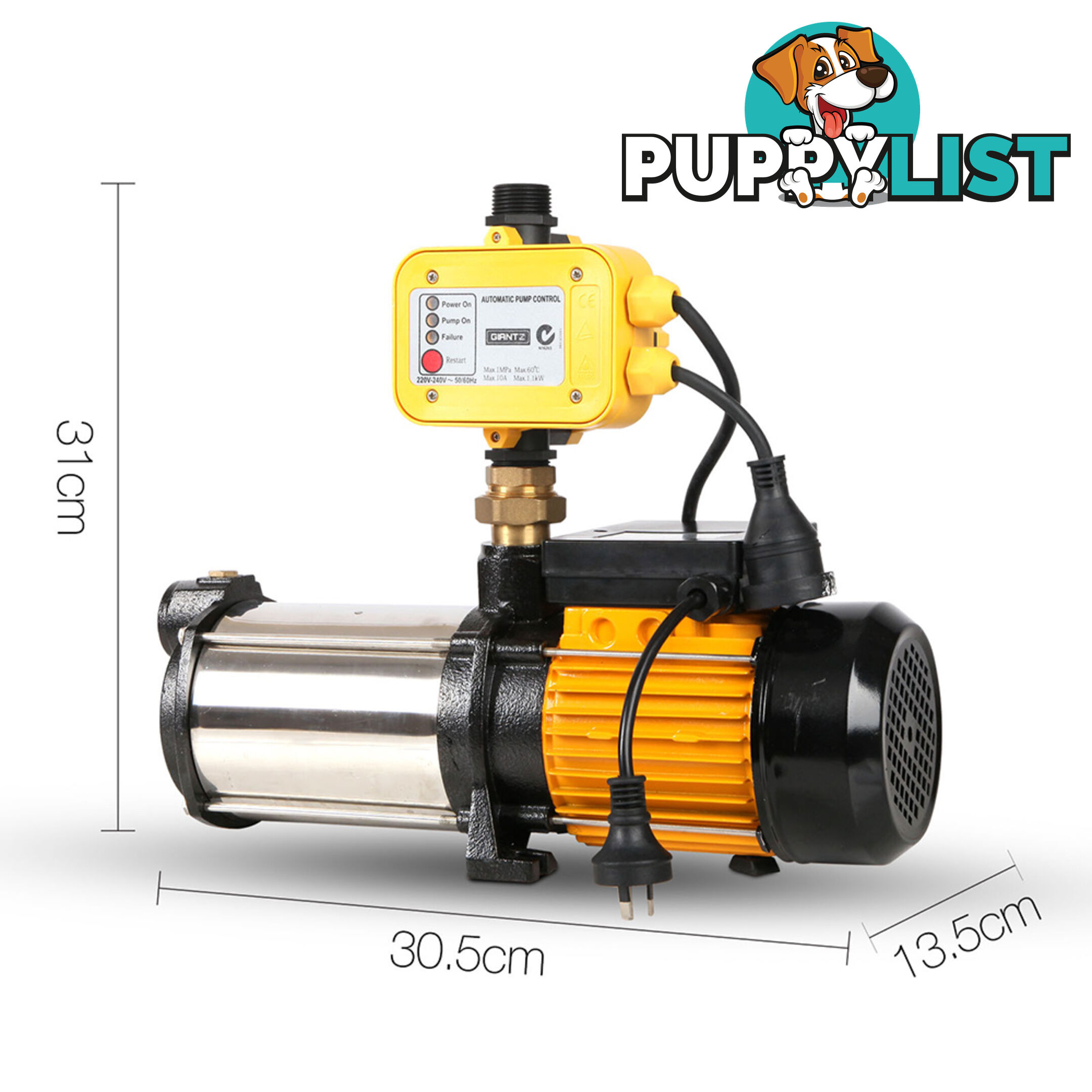 2000W  7200L/H Flow Rate Pressure Pump