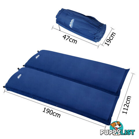 Self inflating Mattress Double 10cm Blue