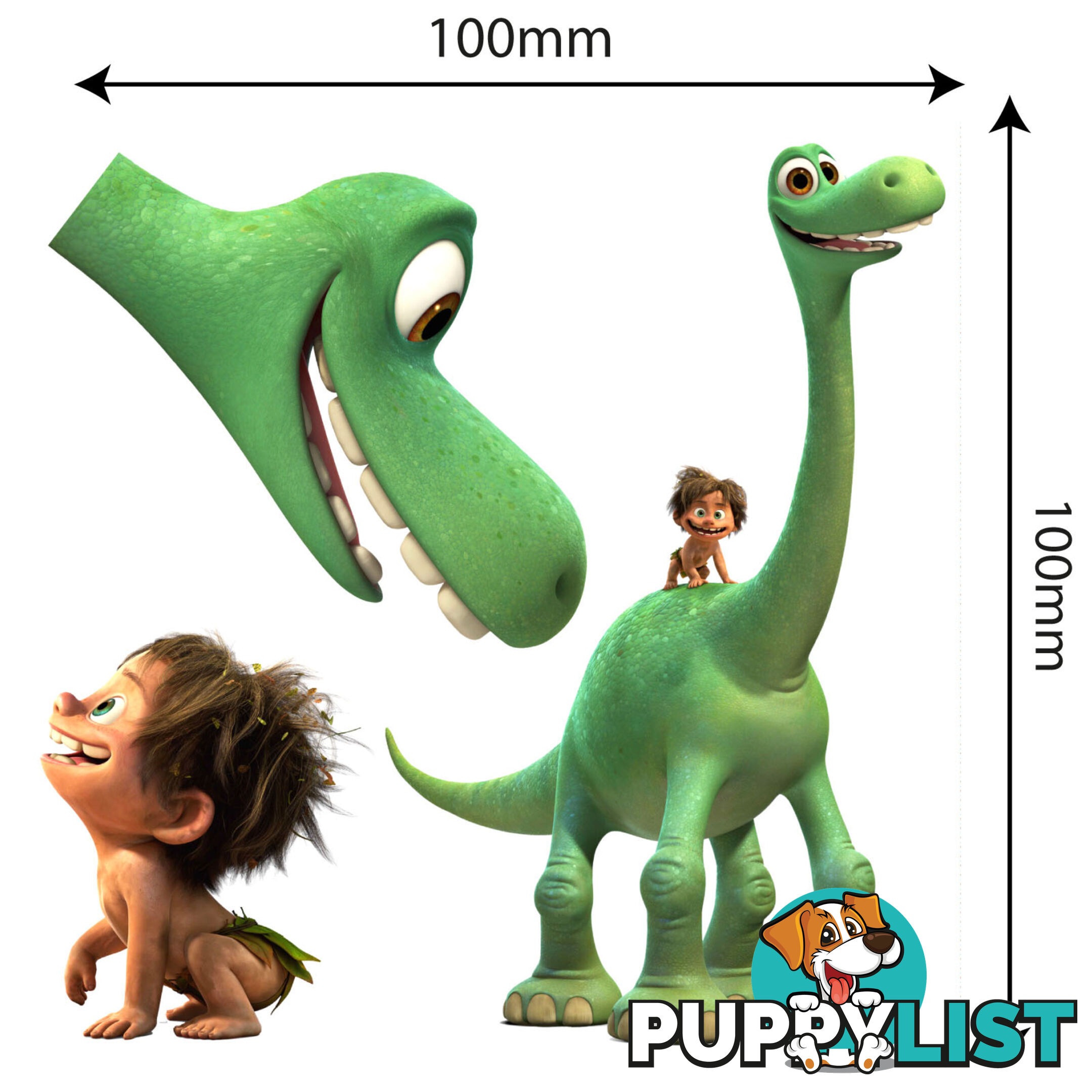 The Good Dinosaur MOVABLE and Reusable Toy box - Wall Stickers