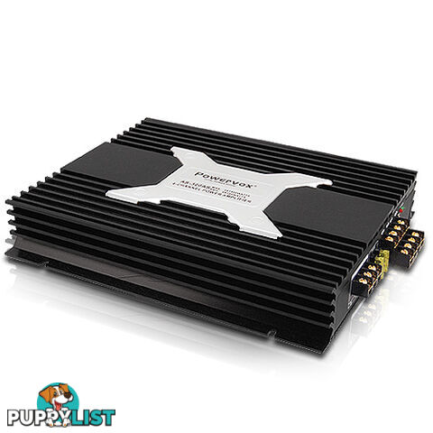 New PowerVox 5600 Watt 4 Channel Car Amplifier Black