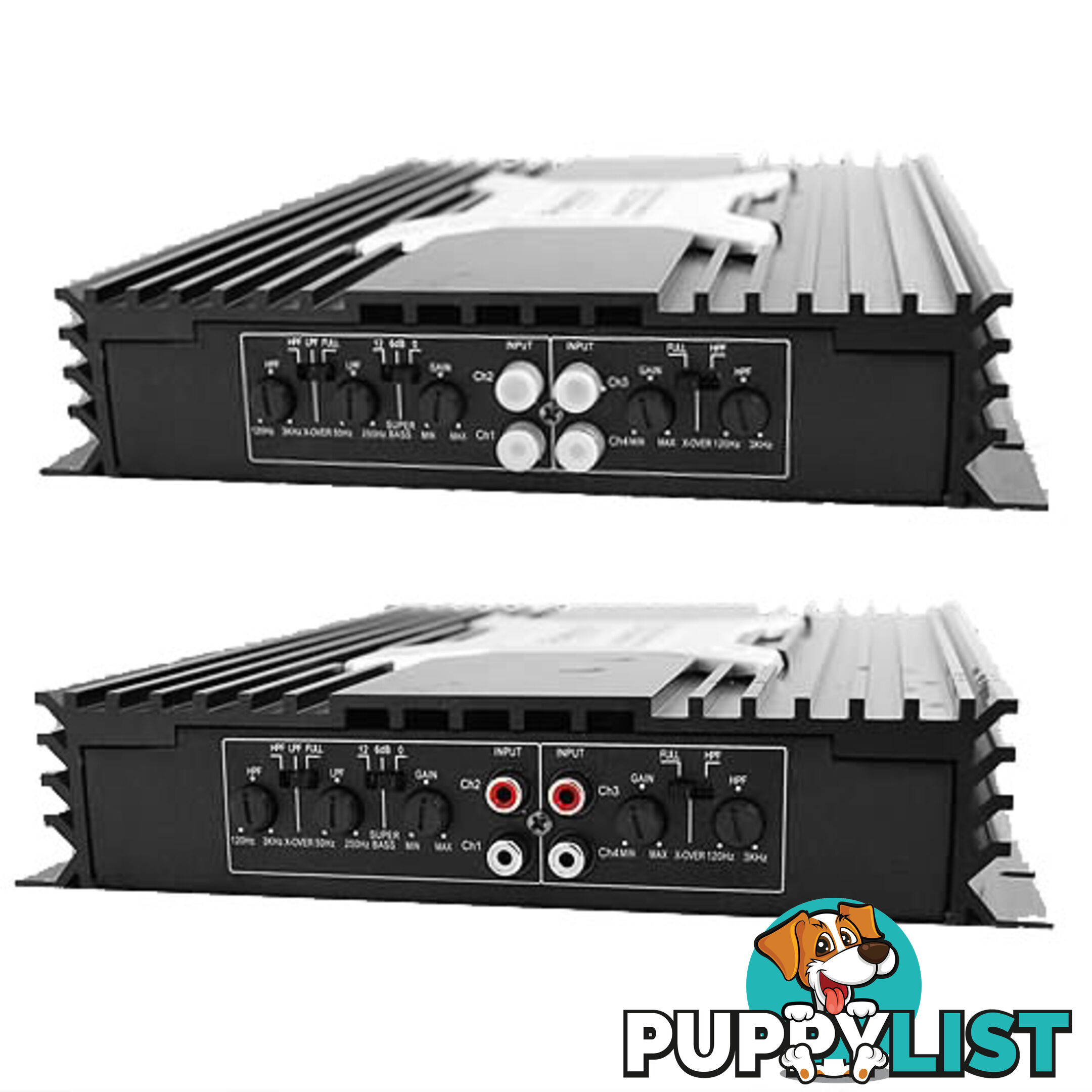 New PowerVox 5600 Watt 4 Channel Car Amplifier Black