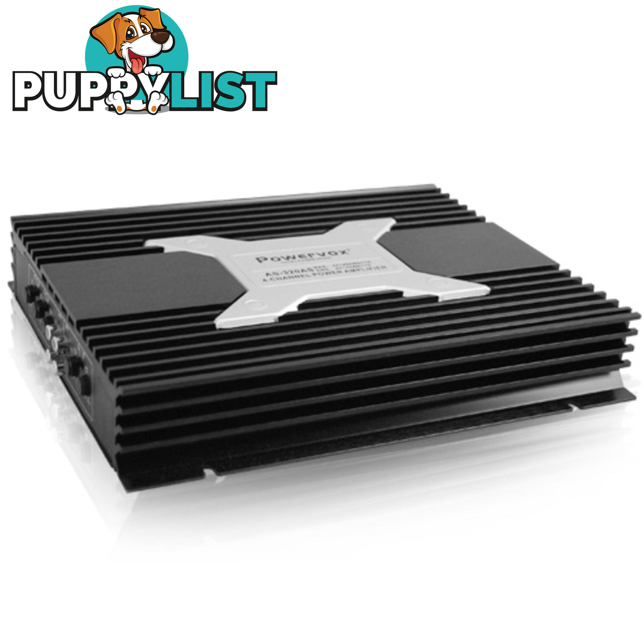 New PowerVox 5600 Watt 4 Channel Car Amplifier Black