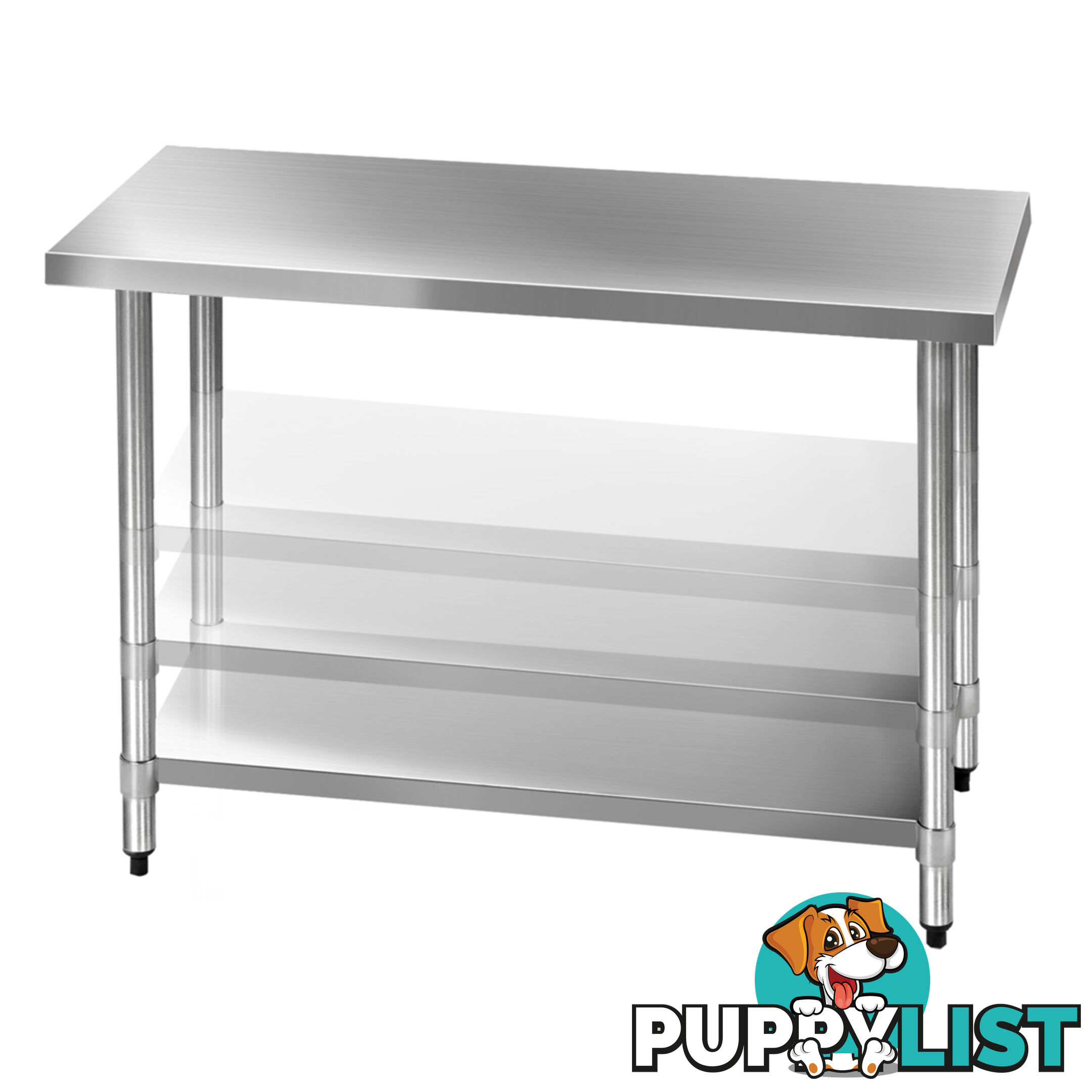 430 Stainless Steel Kitchen Work Bench Table 1219mm