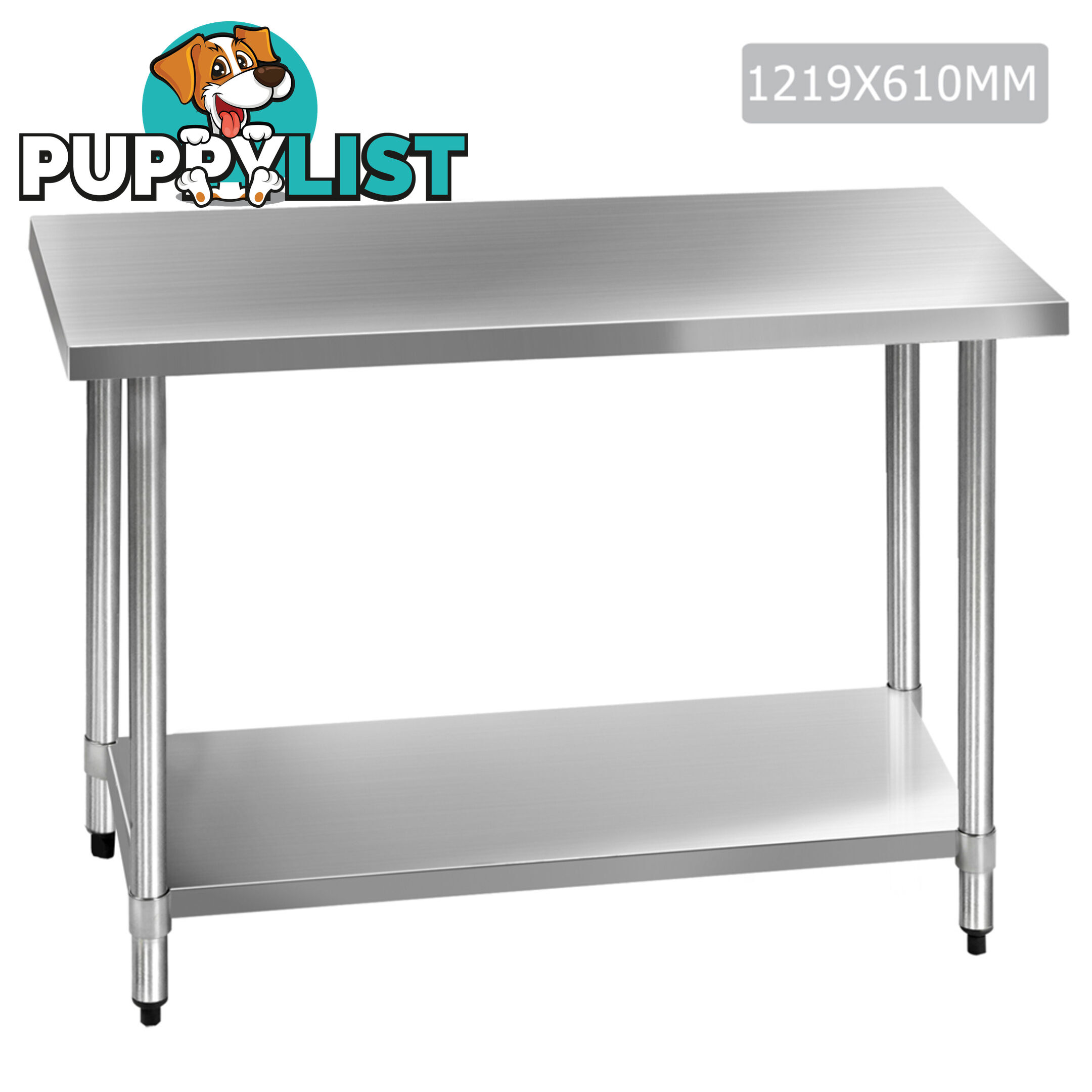 430 Stainless Steel Kitchen Work Bench Table 1219mm