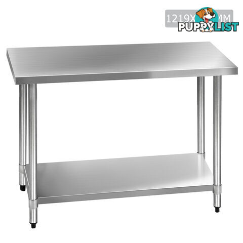 430 Stainless Steel Kitchen Work Bench Table 1219mm