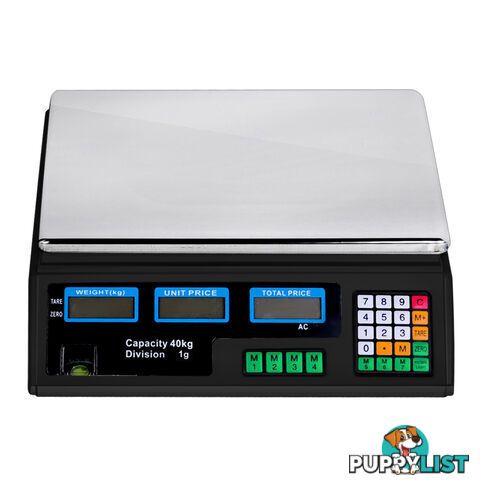 Kitchen Electronic Digital Scales 40kg  Black