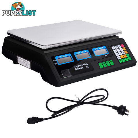 Kitchen Electronic Digital Scales 40kg  Black