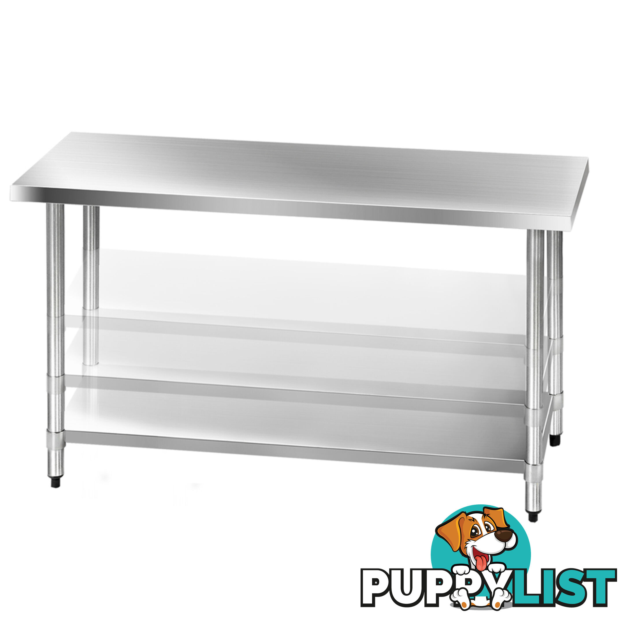 304 Stainless Steel Kitchen Work Bench Table 1524mm