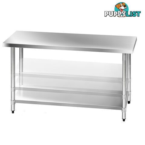 304 Stainless Steel Kitchen Work Bench Table 1524mm