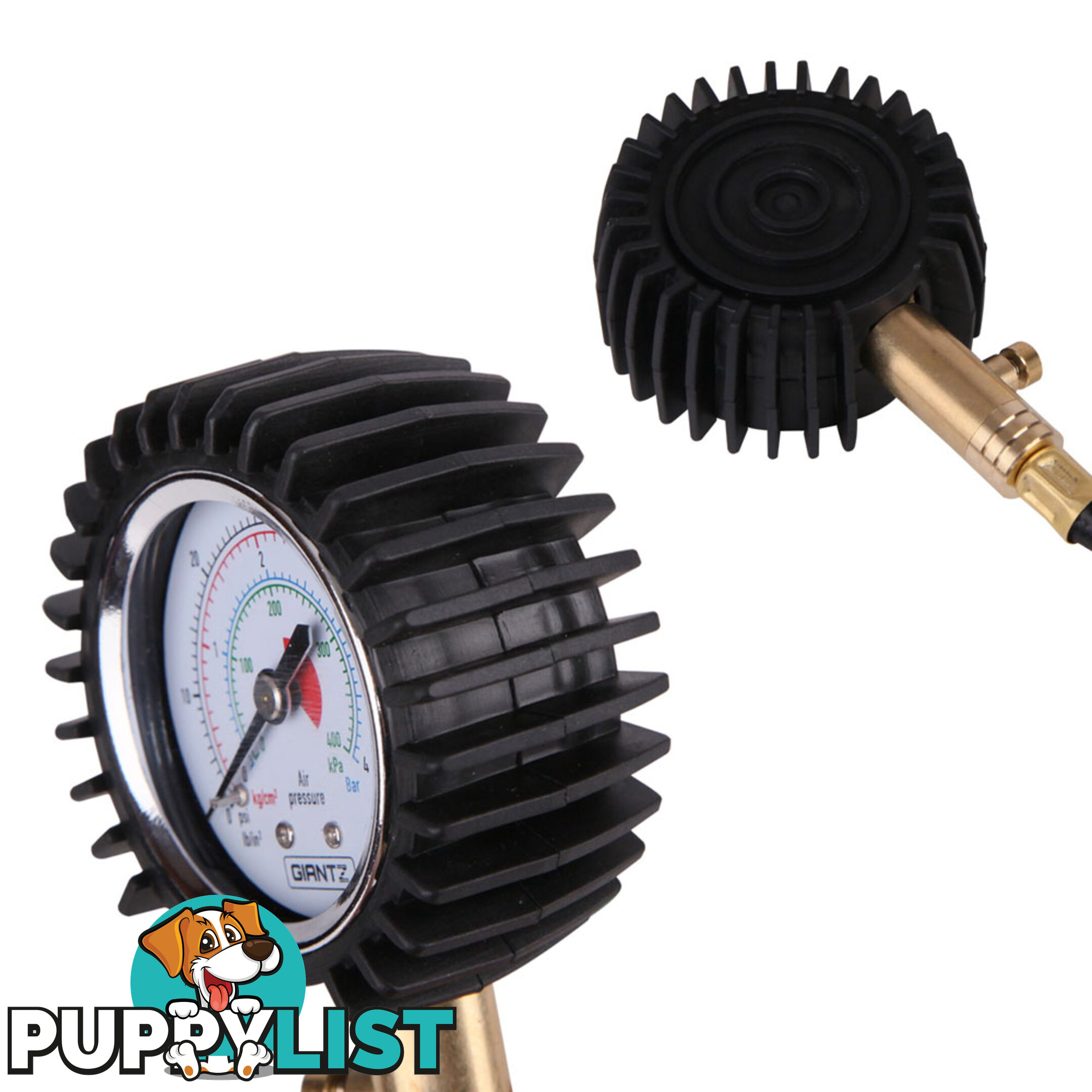 2-IN-1 Tyre Gauge & Deflator Black