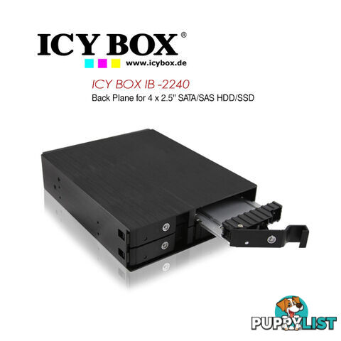 ICY BOX (IB -2240) Back Plane for 4 x 2.5 Inch SATA/SAS HDD/SSD