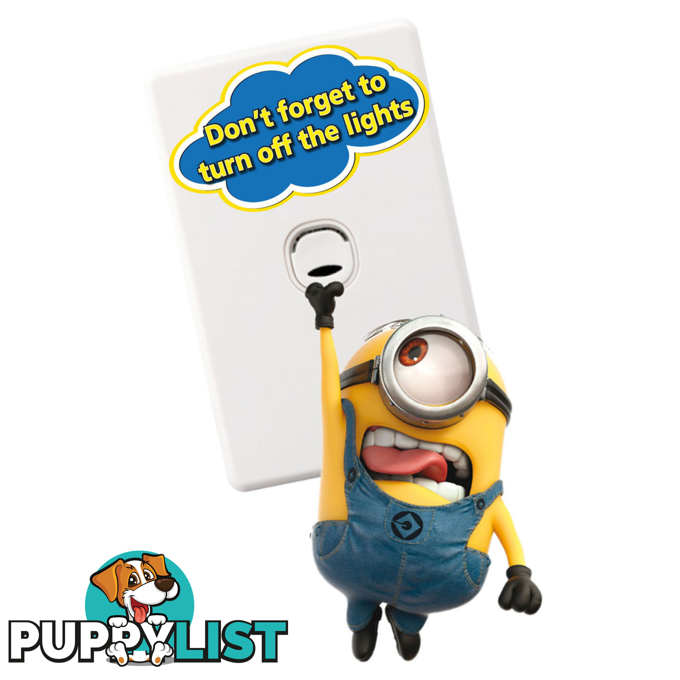 Minions Light Switch Wall Stickers - Totally Movable