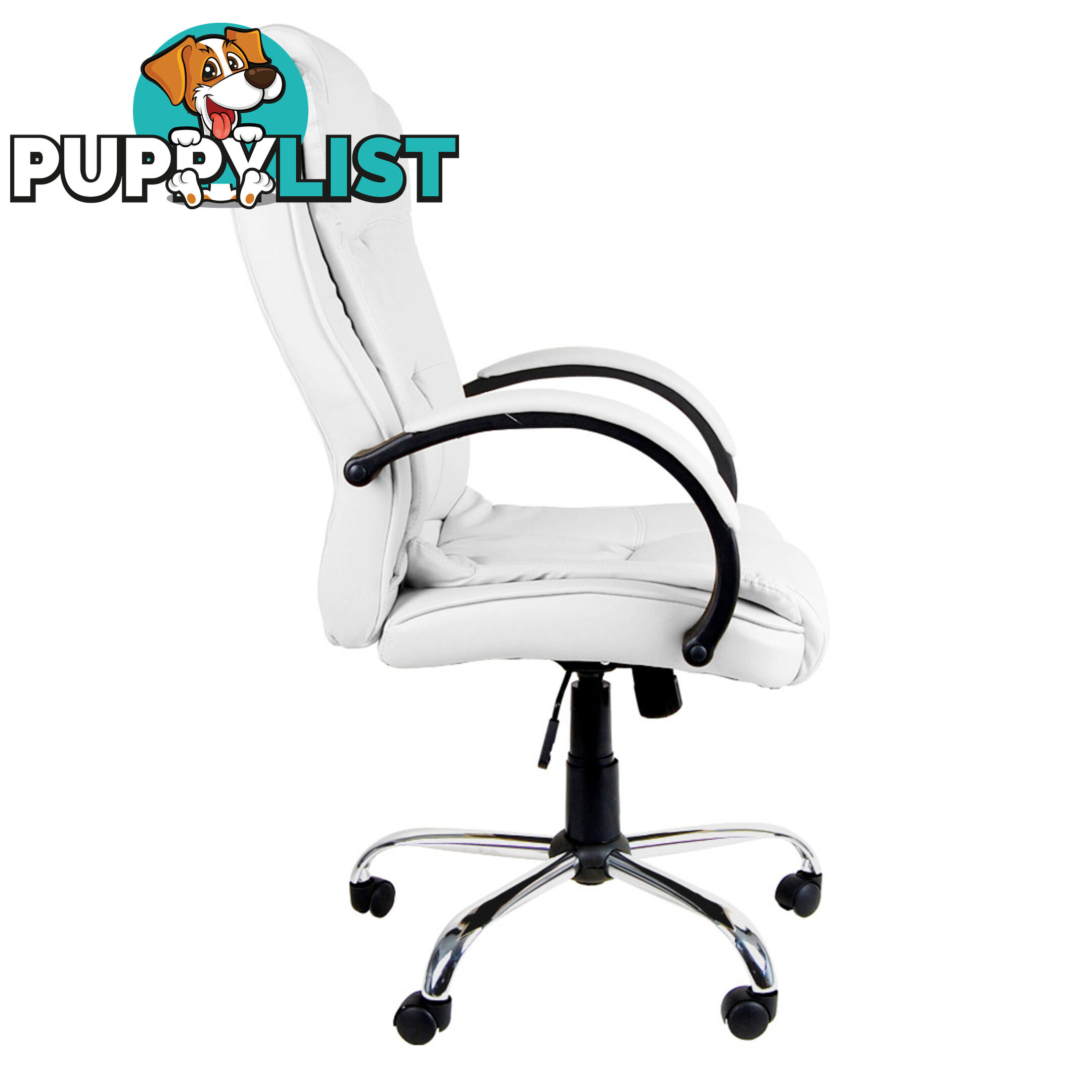 Executive PU Leather Office Computer Chair White