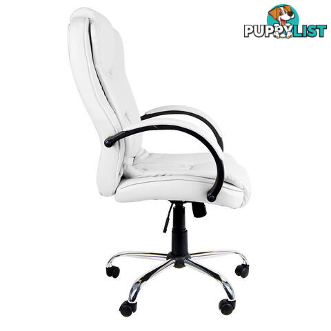 Executive PU Leather Office Computer Chair White